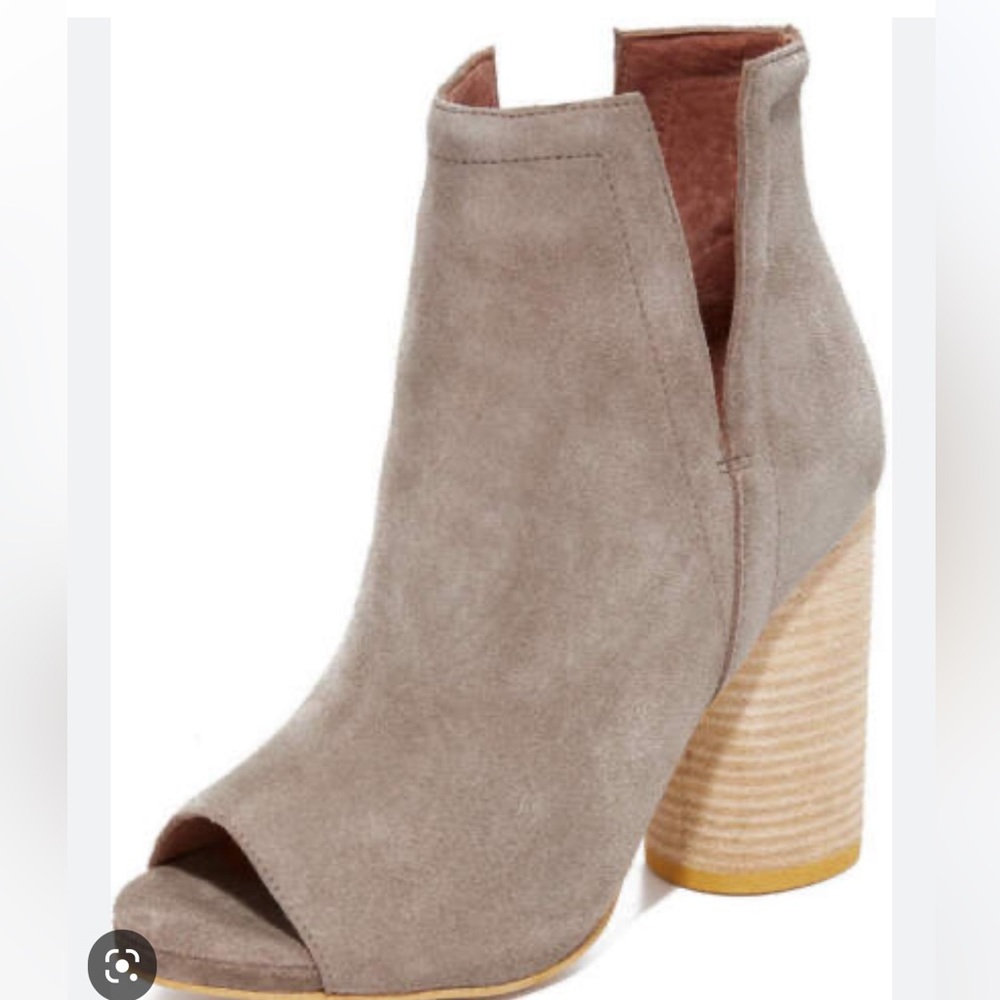 Jeffrey Campbell peep toe boots